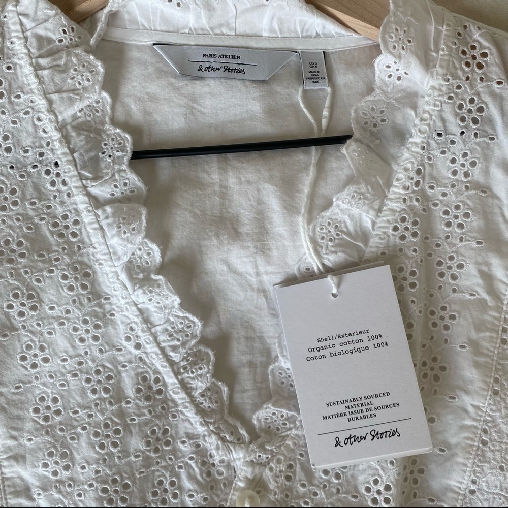 & Other Stories embroidered blouse - Picture 2 of 2